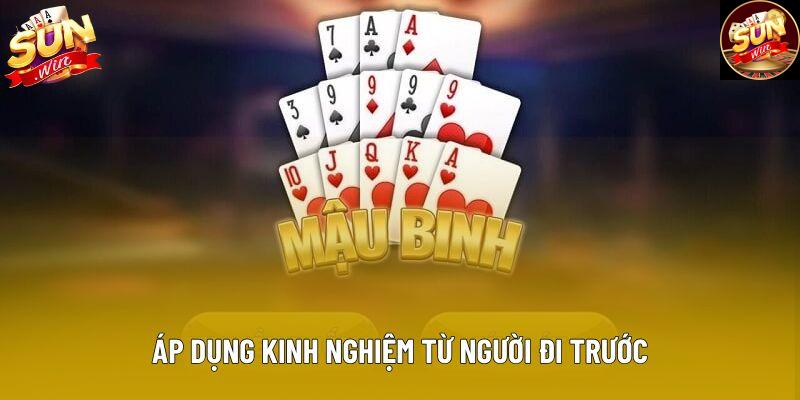 Áp dụng kinh nghiệm từ người đi trước
